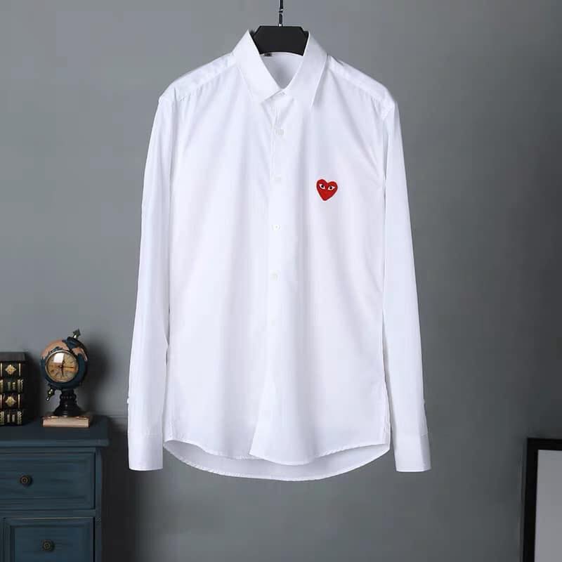 Sơ mi Play Comme des Garçons – Trắng – Thom Browne Việt Nam